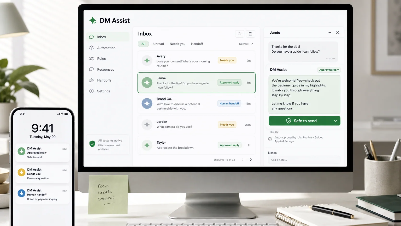 Approved AI conversation workspace